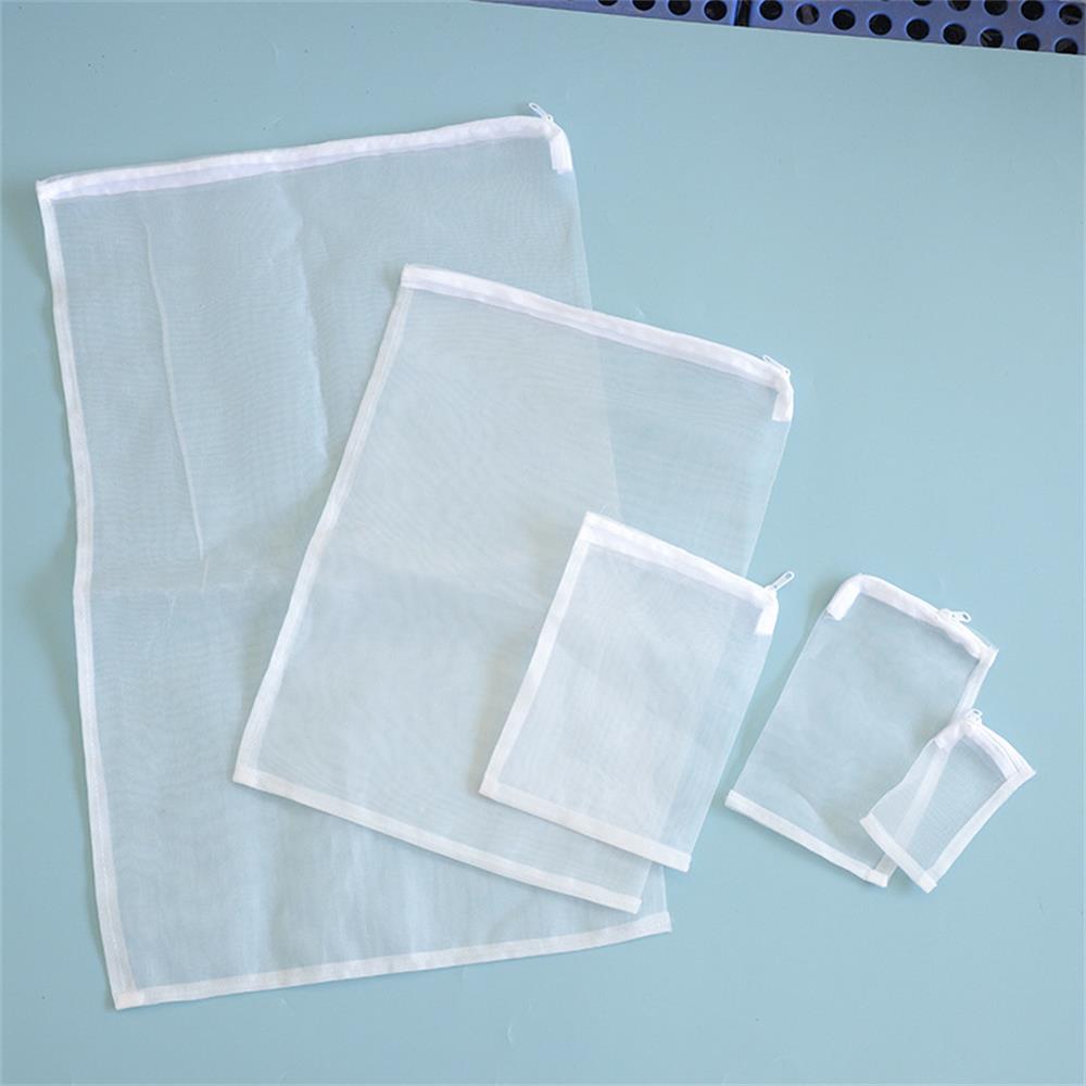 Marine Aquarium Filter Media - 5個入り 100メッシュ ナイロン製 細孔フィルターネットバッグ メッシュバッグ 水槽