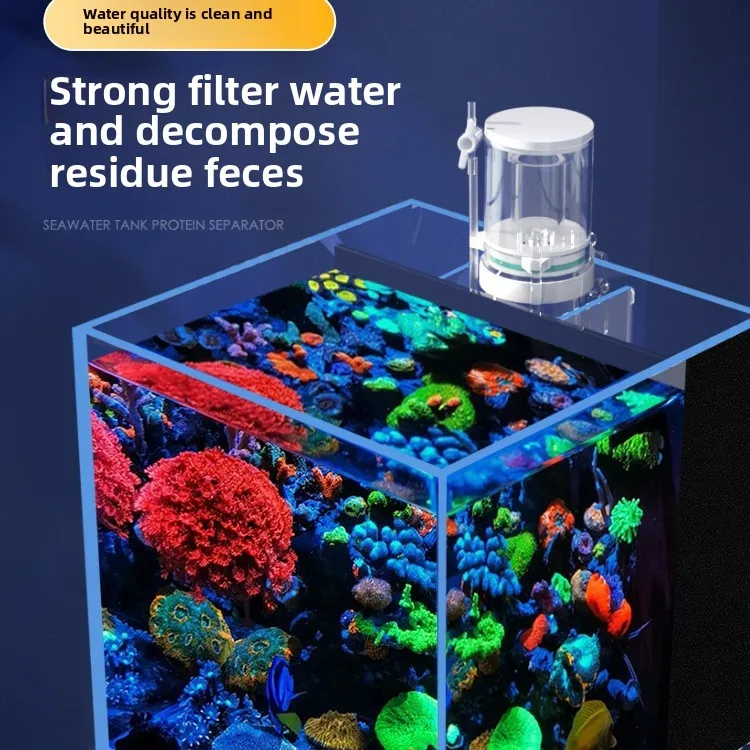 Calcium Reactor Media - 110V-240V対応 新型ミニ水槽プロテインセパレーター 海水サンゴフィルター 魚タンク内蔵ミニフィルタースキマー