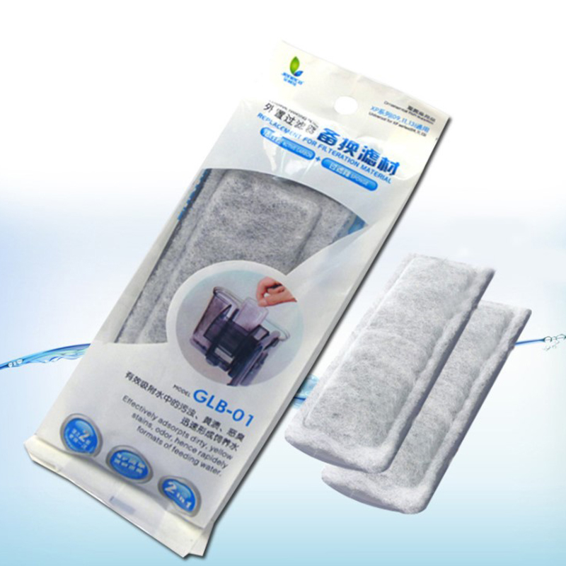 Marine Aquarium Filter Media - 水族館フィルター用活性炭フィルター,コットン,メディアフォーム,2パーツ