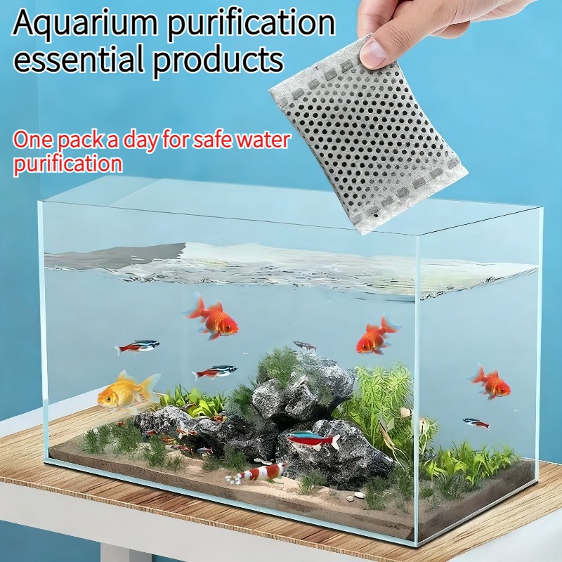 Marine Aquarium Filter Media - 20/40/100 個の水槽フィルター活性炭バッグ素晴らしい水槽フィルターメディアは水を浄化し、毒素や臭いを除去し、長持ちします。