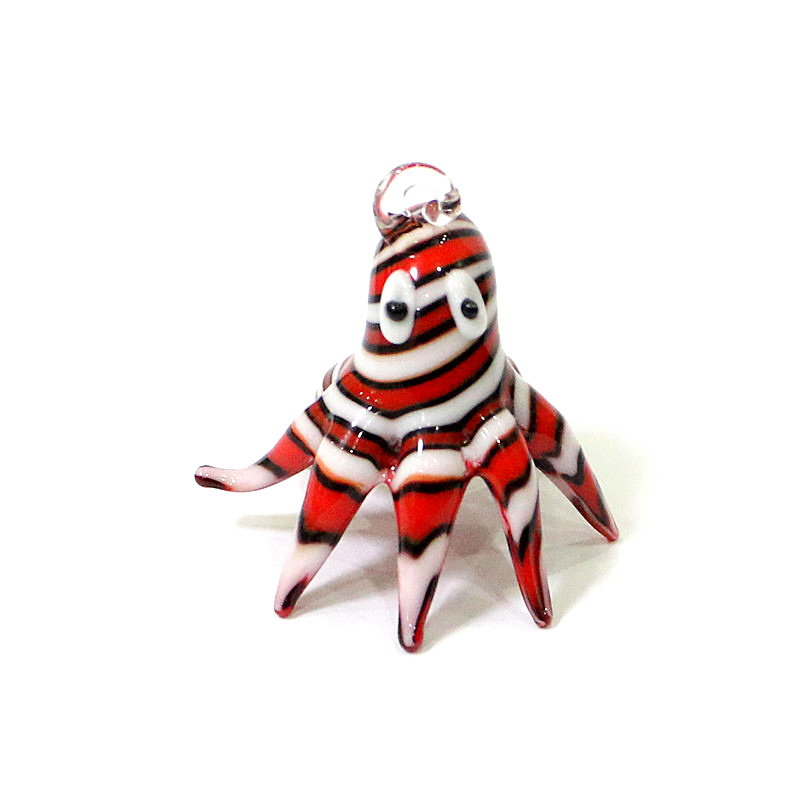ミニガラス製タコペンダント かわいい海洋動物チャーム DIY - Aquarium Marine Fishes のレビューと価格