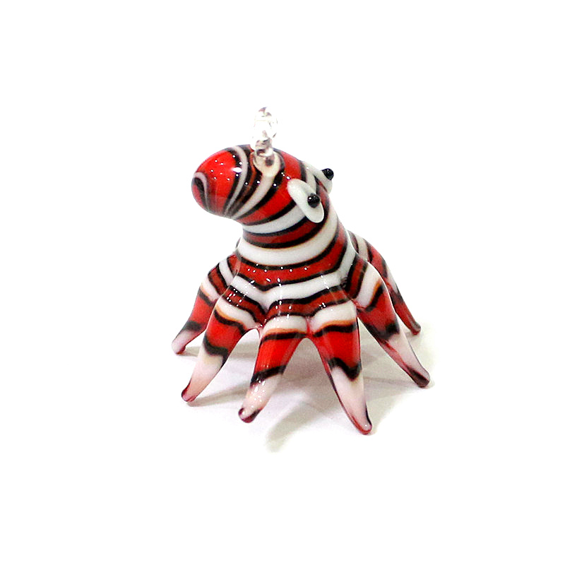 ミニガラス製タコペンダント かわいい海洋動物チャーム DIY - Aquarium Marine Fishes のレビューと価格