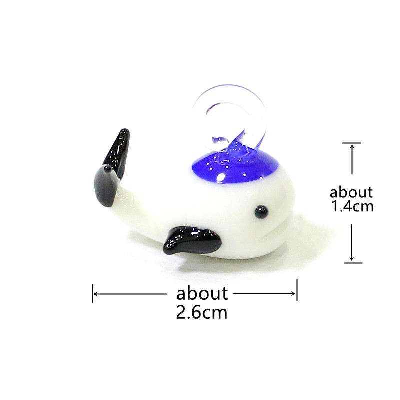 ミニガラス製クジラペンダント かわいい海洋動物チャーム DI - Marine Aquarium Japan のレビューと価格