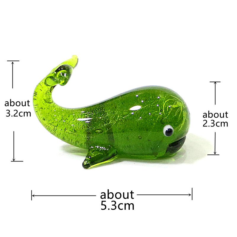 Muranoガラスクジラミニチュア像銀箔工芸かわいい海洋動物 - Marine Aquarium Europe のレビューと価格