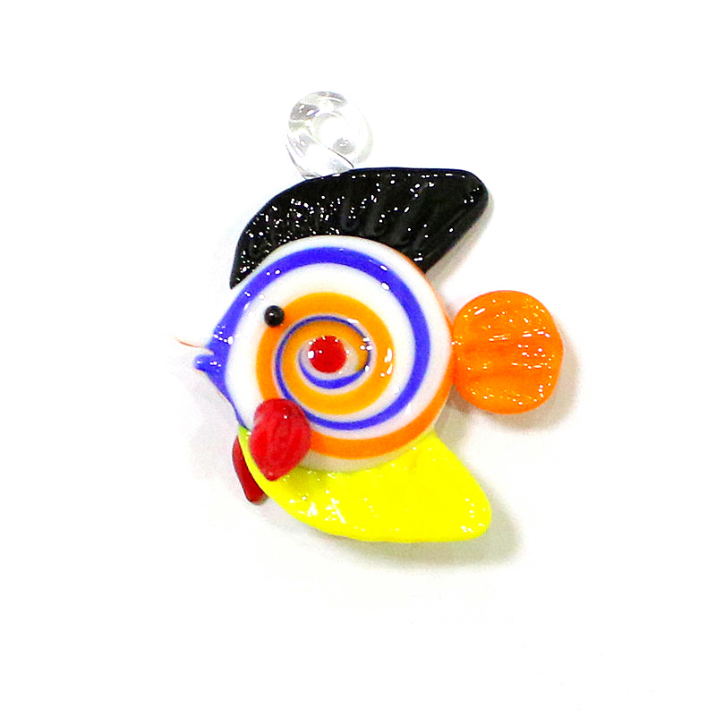 カラフルなマイクロ熱帯魚ガラスペンダントかわいい海洋動物魅力 - Marine Aquarium Europe のレビューと価格