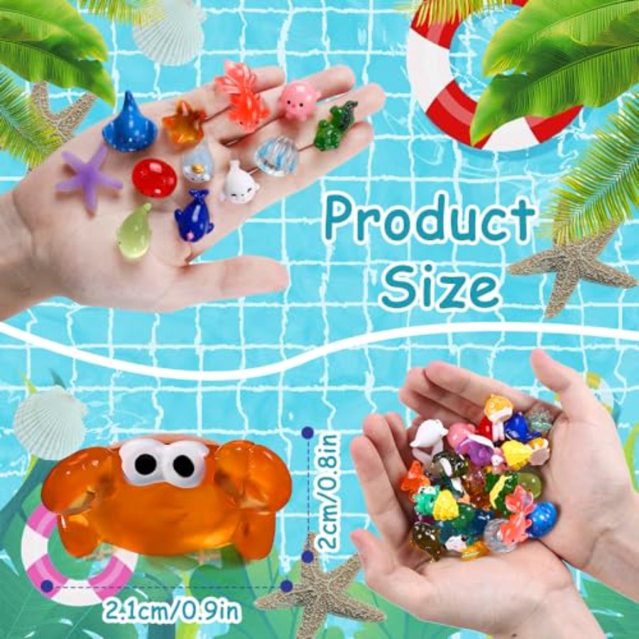 樹脂製動物 小さな海の生き物の置物 海洋生物 プラスチック製 - Marine Aquarium Japan のレビューと価格