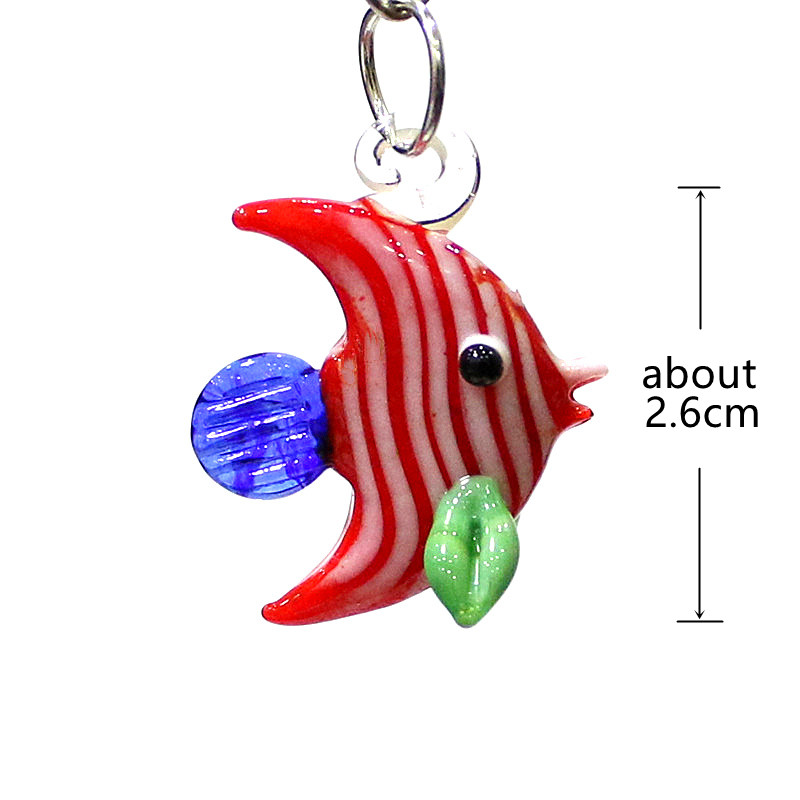 2個セット カラフルミニ海洋魚ガラスペンダント 可愛い小型海 - Marine Aquarium Europe のレビューと価格