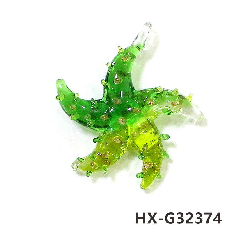 ミニガラスヒトデペンダント カラフル可愛い 手工芸製作 DI - Aquarium Marine Fishes のレビューと価格