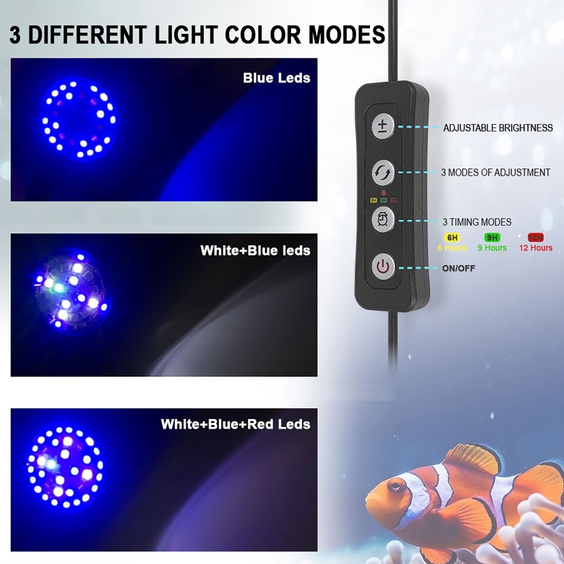 水槽用LEDリーフライト 海水魚水槽ライト 30W 調光可能 - Aquarium Marine Fishes のレビューと価格