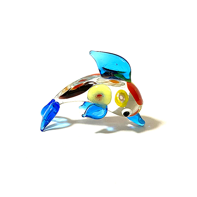 カラフルなミニチュアガラスイルカの置物かわいい海洋動物の装飾 - Marine Aquarium Europe のレビューと価格