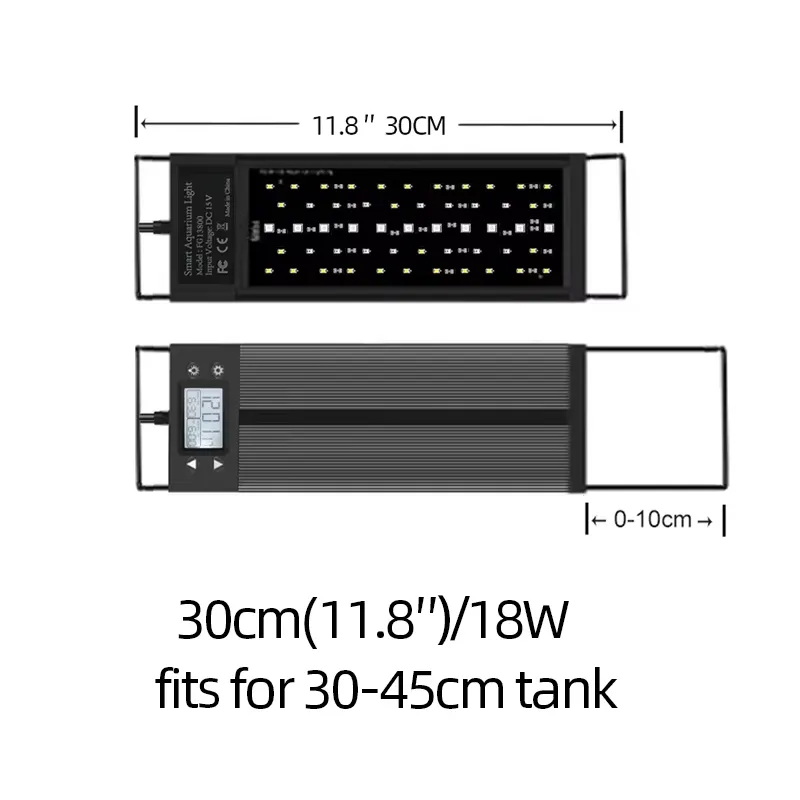 30cm 12インチ水槽用LED WRGBマリンライト、魚タ - Marine Aquarium Hours のレビューと価格
