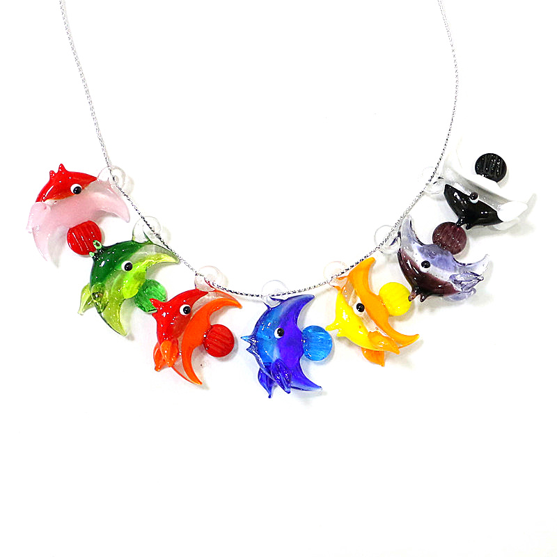 2ピース入りミニチュアの海洋动物の小像ペンダントかわいいガラ - Marine Aquarium Europe のレビューと価格
