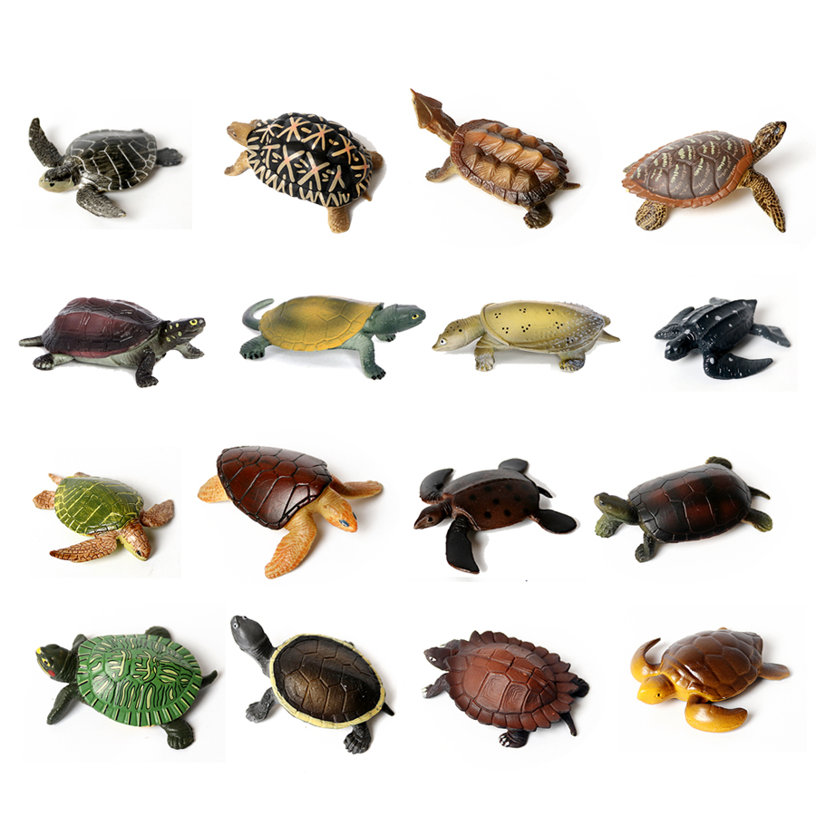 リアルなミニチュア潜水艦海タートルモデル、海の動物亀の置物、 - Aquarium Marine Fishes のレビューと価格